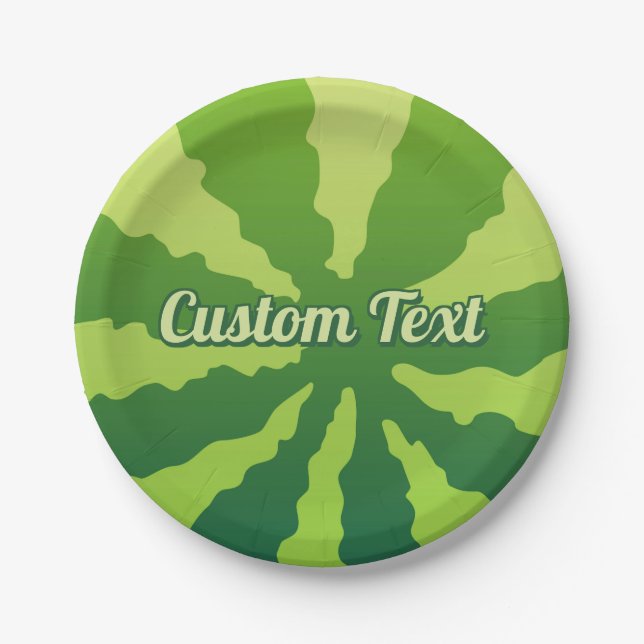 Prato De Papel Placa de papel de courato de melancia (Frente)