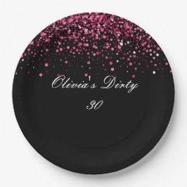 Prato De Papel placa de papel de festa de 30 anos