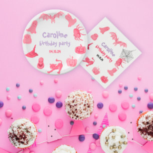 Prato De Papel Placa de papel de festa de aniversário, com o tema