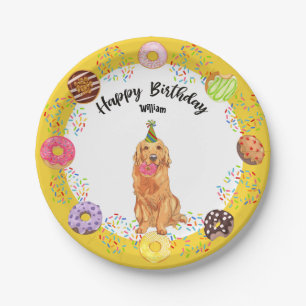 Prato De Papel Placa de papel de Festa de aniversário de cães d