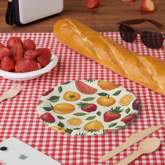 Prato De Papel Placa de papel de fruta (Piquenique)