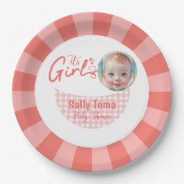 Prato De Papel Placa de papel de menina