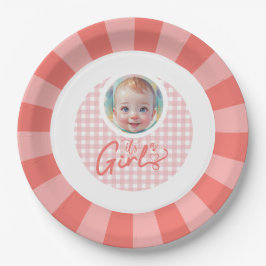 Prato De Papel Placa de papel de menina