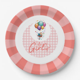 Prato De Papel Placa de papel de menina