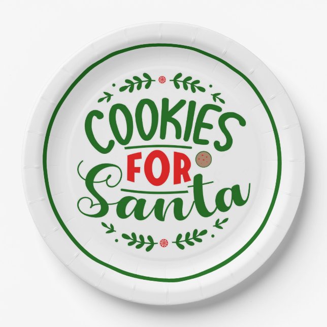 Prato De Papel Placa de Papel de Natal (Frente)