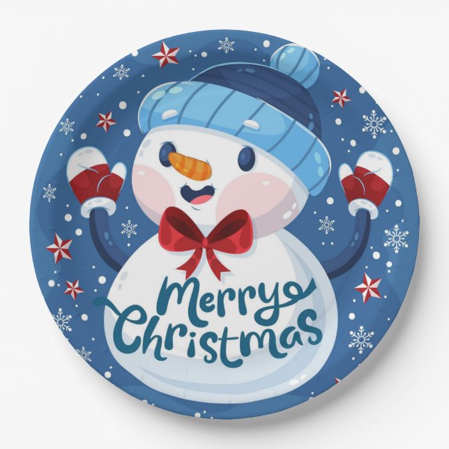 Prato De Papel Placa de Papel de Natal (Frente)