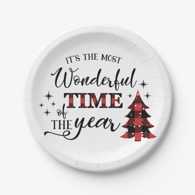 Prato De Papel Placa de Papel de Natal (Frente)