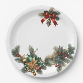 Prato De Papel Placa de Papel de Natal