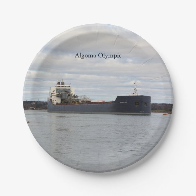 Prato De Papel Placa de papel de Olimpiadas de Algoma (Frente)