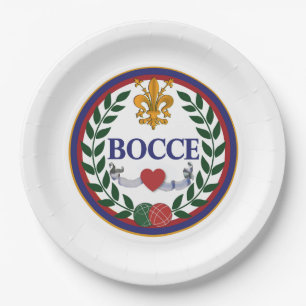 Prato De Papel Placa de papel de partido de comensal de Bocce