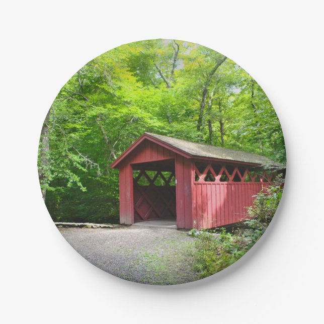 Prato De Papel Placa de papel de ponte coberta (Frente)