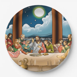 Prato De Papel Placa de papel de última ceia