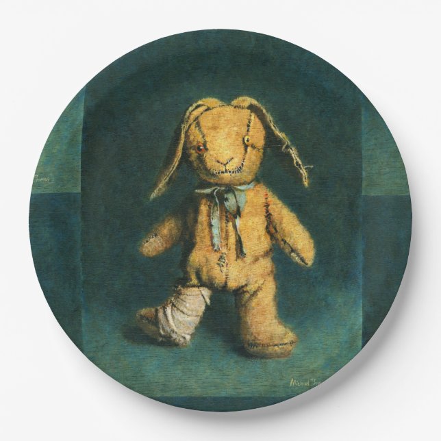 Prato De Papel Placa de papel de Ursinho Zombie (Frente)