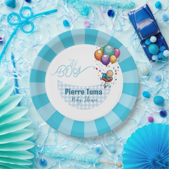 Prato De Papel Placa de papel do BOY (Festa)