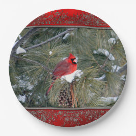 Prato De Papel Placa de papel do Cardeal 3097