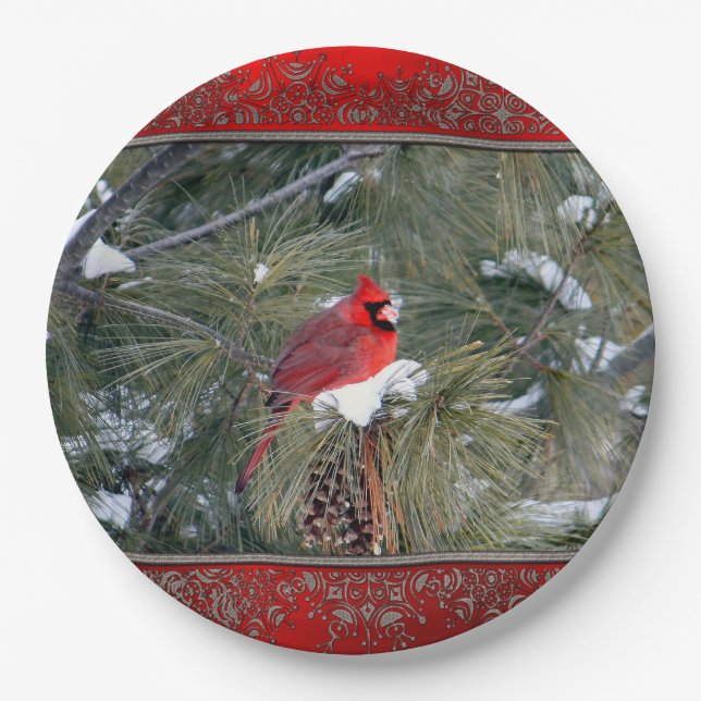 Prato De Papel Placa de papel do Cardeal 3097 (Frente)