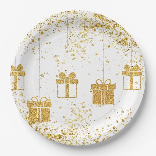 Prato De Papel Placa de papel do Natal (Frente)