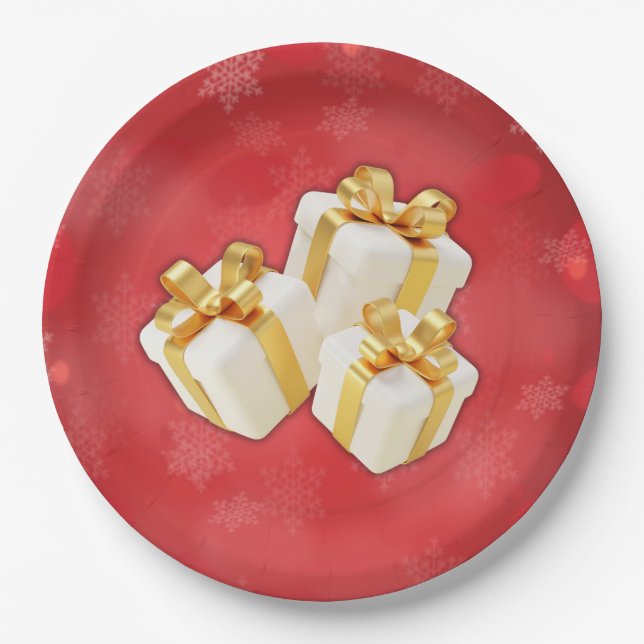 Prato De Papel Placa de papel do Natal (Frente)