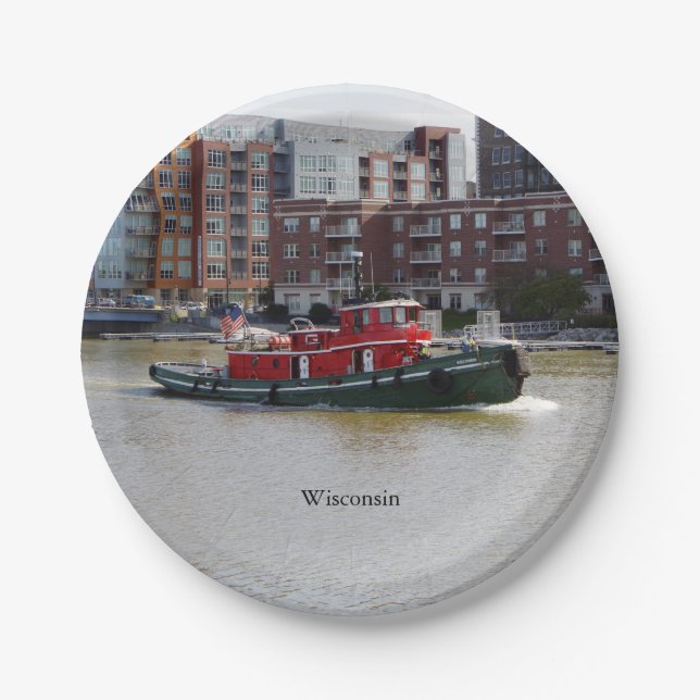 Prato De Papel Placa de papel do Wisconsin (Frente)
