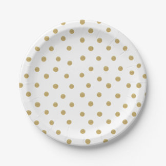 Prato De Papel Placa de papel Dourada para manchas de brilho