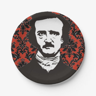 Prato De Papel Placa de papel Edgar Allan Poe