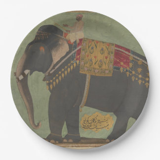 Prato De Papel Placa de Papel Elefante de Mughal