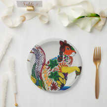 Placa de papel esquilo