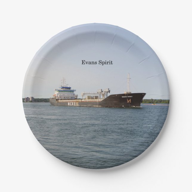 Prato De Papel Placa de papel Evans (Frente)