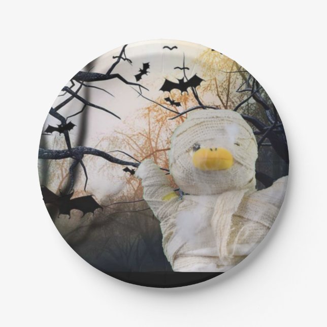 Prato De Papel Placa de papel Halloween (Frente)