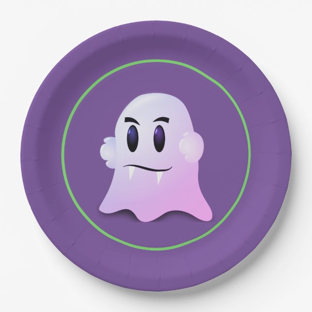 Prato De Papel Placa de papel Halloween (Frente)