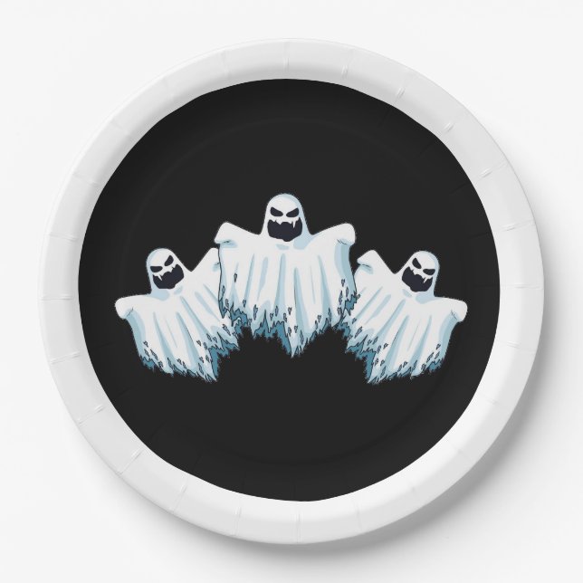 Prato De Papel Placa de papel Halloween (Frente)