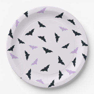 Prato De Papel Placa de papel Halloween Bats