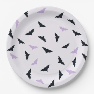 Prato De Papel Placa de papel Halloween Bats