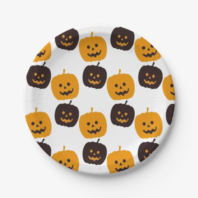Prato De Papel Placa de papel Holloween (Frente)
