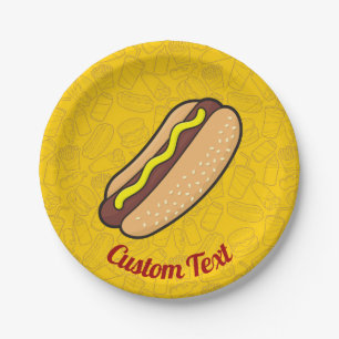 Prato De Papel Placa de papel Hotdog