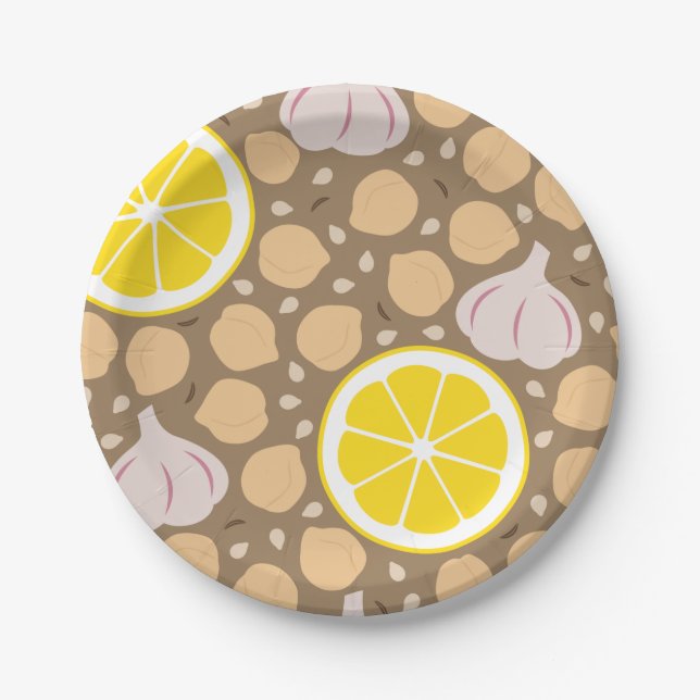 Prato De Papel Placa de papel Hummus (Frente)