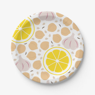 Prato De Papel Placa de papel Hummus