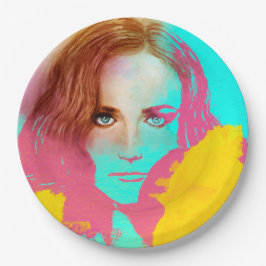 Prato De Papel Placa de papel ilustrada colorida - Intensa