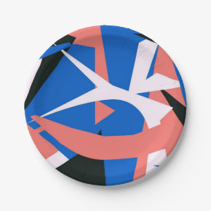 Prato De Papel Placa de papel inspirada por Matisse