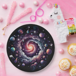 Prato De Papel Placa de Papel Nebula | Celebração de Feriados Cós