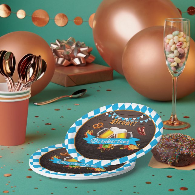 Prato De Papel Placa de papel Oktoberfest (Múltiplo)