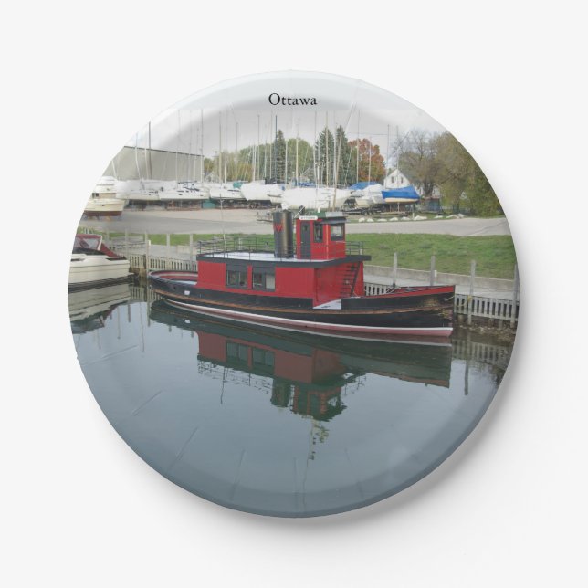 Prato De Papel Placa de papel Ottawa (Frente)