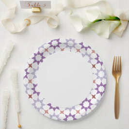 Prato De Papel Placa de papel padrão árabe