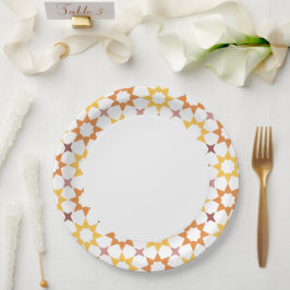 Prato De Papel Placa de papel padrão árabe