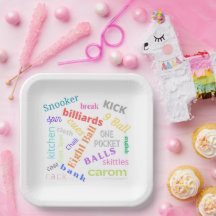 Placa de papel para bilhar