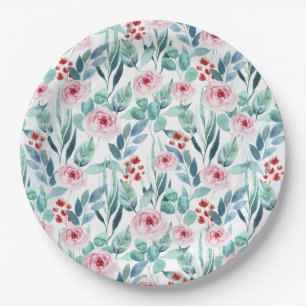 Prato De Papel Placa de papel para chá de fraldas bonitinho.