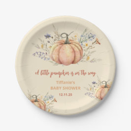 Prato De Papel Placa de papel para chás de fraldas florais de abó