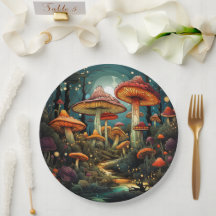 Placa de papel para cogumelos