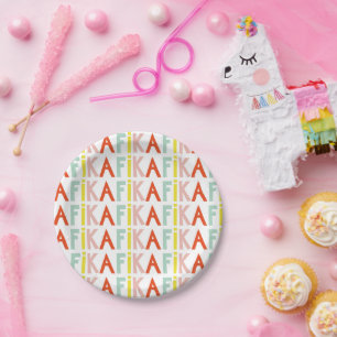 Prato De Papel Placa de papel para cores Fika