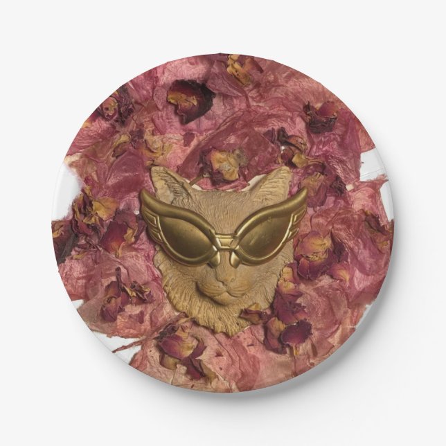 Prato De Papel Placa de papel para gatos legal (Frente)